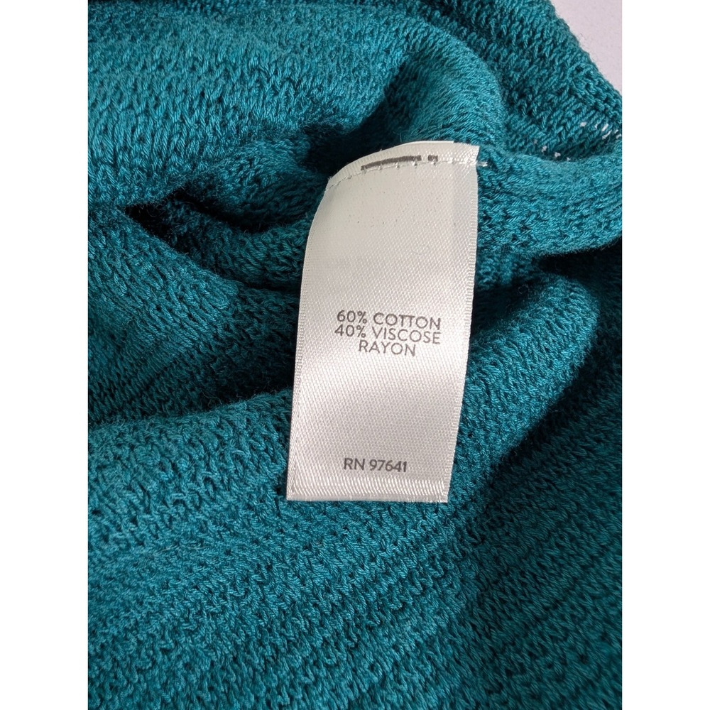 J. Jill Sweater Womens Small Green Wearever Collection‎ Short Cap Sleeve Stretch - Picture 6 of 11